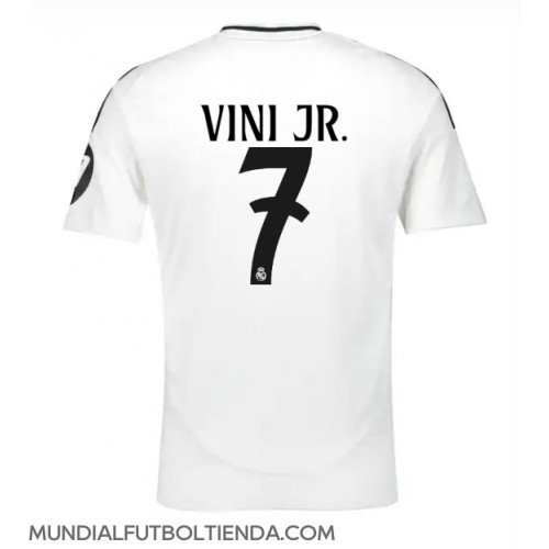 Camiseta Real Madrid Vinicius Junior #7 Primera Equipación Replica 2024-25 mangas cortas